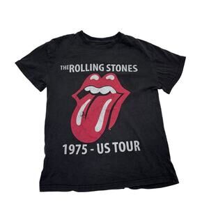 Vintage Band T-Shirt Rolling Stones, Unisex Size Small, Crew Neck Short Sleeve